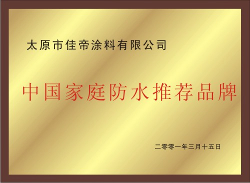 中國(guó)家庭防水*品牌